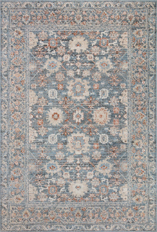 The Rug Corner Loloi II Odette Sky / Rust  