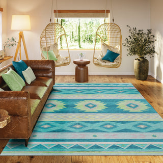 lifestyle The Rug Corner Dalyn Phoenix PH3 Teal  Phoenix PH3 Teal