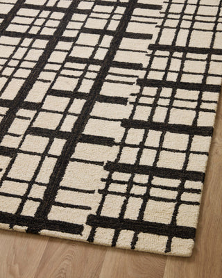 The Rug Corner Chris Loves Julia x Loloi Chris Loves Julia - Polly Black / Ivory Area Rug  