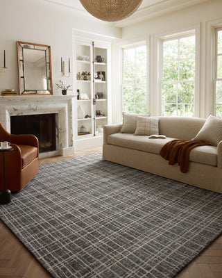 The Rug Corner Chris Loves Julia x Loloi Polly Graphite / Pebble  