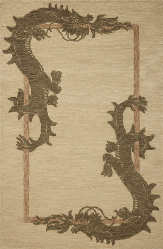 The Rug Corner Brigette Romanek x Loloi Brigette Romanek - Romi Natural / Olive Area Rug  
