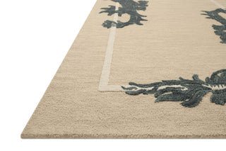 The Rug Corner Brigette Romanek x Loloi Brigette Romanek - Romi Oatmeal / Midnight Area Rug  
