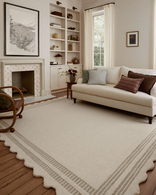 The Rug Corner Chris Loves Julia x Loloi Chris Loves Julia - Scottie Ivory / Grey Area Rug  