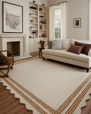 The Rug Corner Loloi Scottie Ivory / Rust  