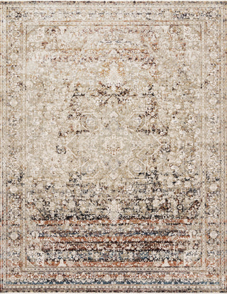 The Rug Corner Loloi Theia Taupe / Brick  