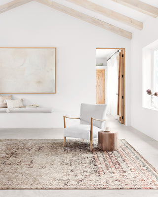 The Rug Corner Loloi Theia Taupe / Brick  
