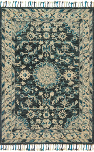 The Rug Corner Loloi Zharah Teal / Grey  