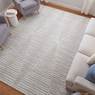 Elias Modern Geometric - Ivory/Tan