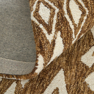 The Rug Corner Feizy Wallace Transitional Medallion - Brown/White  Wallace Transitional Medallion - Brown/White