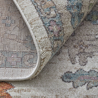 The Rug Corner Feizy Dartmouth Transitional Floral & Botanical - Ivory/Brown/Blue  