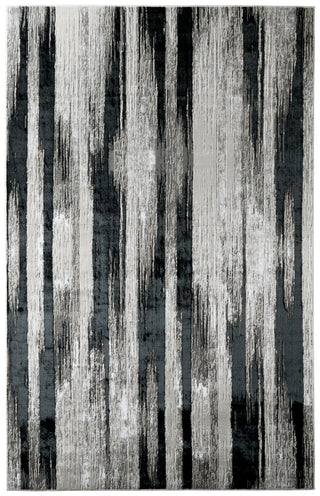 The Rug Corner Feizy Micah Modern Abstract - Black/Silver/Gray  