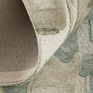Kendall Modern Abstract - Green/Brown/Ivory
