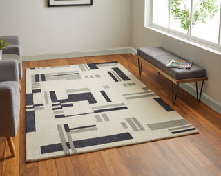 lifestyle The Rug Corner Feizy Maguire Transitional Abstract - Ivory/Taupe  Maguire Transitional Abstract - Ivory/Taupe