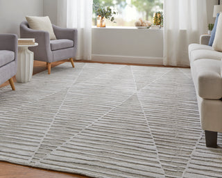 Elias Modern Geometric - Ivory/Tan