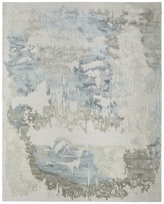 The Rug Corner Feizy Kendall Modern Abstract - Ivory/Blue/Gray  Kendall Modern Abstract - Ivory/Blue/Gray