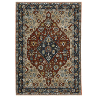 Aberdeen Red/Blue Area Rug 1143H
