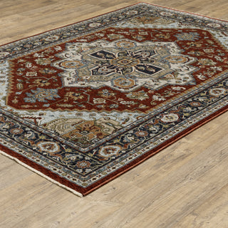 Aberdeen Red/Blue Area Rug 1144R