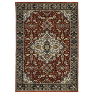 The Rug Corner Oriental Weavers Aberdeen Red/Blue Area Rug 4151R Traditional 