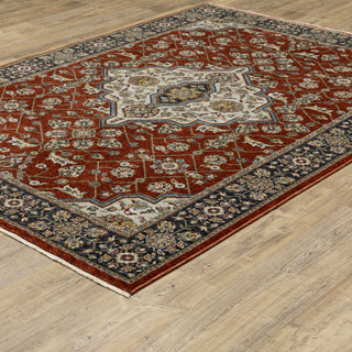 The Rug Corner Oriental Weavers Aberdeen Red/Blue Area Rug 4151R Traditional 