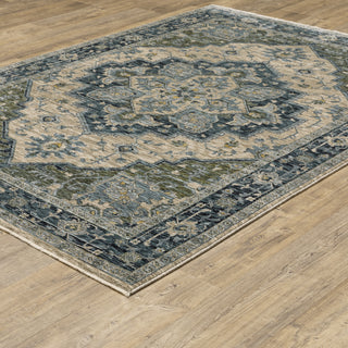 Aberdeen Blue/Beige Area Rug 051G1