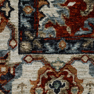 Aberdeen Red/Ivory Area Rug 562R1