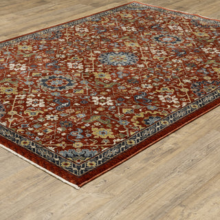 Aberdeen Red/Multi Area Rug 006R1