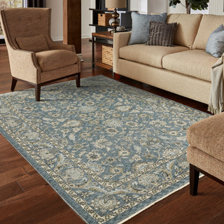 The Rug Corner Oriental Weavers Aberdeen Blue/Beige Area Rug 070H1 Traditional 