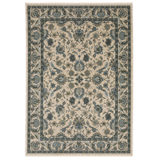The Rug Corner Oriental Weavers Aberdeen Beige/Blue Area Rug 070I1 Traditional 