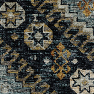 Aberdeen Blue/Gold Area Rug 7150B
