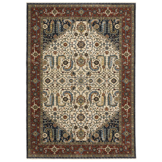 The Rug Corner Oriental Weavers Aberdeen Ivory/Red Area Rug 752W1 Traditional 