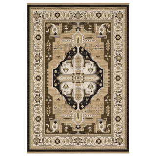 Acacia Tan/Black Area Rug ACA08