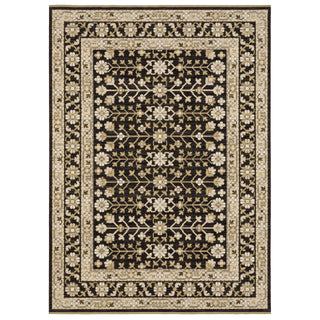Acacia Black/Beige Area Rug ACA10