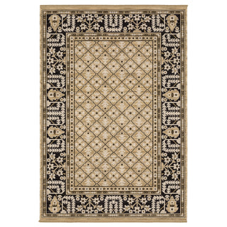 Acacia Tan/Black Area Rug ACA12