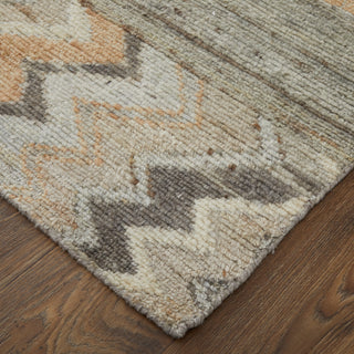The Rug Corner Feizy Kasbah Transitional Moroccan - Ivory/Gray/Orange  