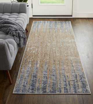 The Rug Corner Feizy Laina Transitional Gradient & Ombre - Tan/Brown/Blue  Laina Transitional Gradient & Ombre - Tan/Brown/Blue