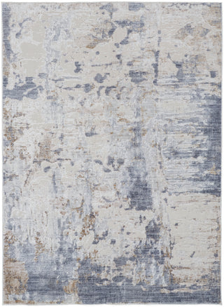 Laina Transitional Abstract - Ivory/Gray/Blue