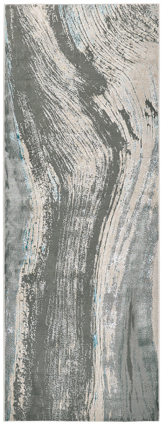 The Rug Corner Feizy Azure Modern Abstract - Gray/Ivory/Blue  Azure Modern Abstract - Gray/Ivory/Blue