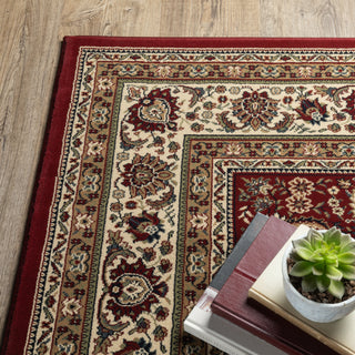 Ariana Red/Ivory Area Rug 113R3