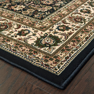 Ariana Black/Ivory Area Rug 213K8