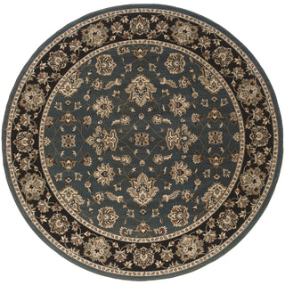 Ariana Blue/Black Area Rug 623H3
