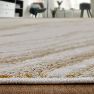 Aura Modern Abstract - Ivory/Taupe/Gold
