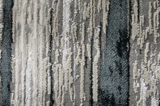 The Rug Corner Feizy Micah Modern Abstract - Black/Silver/Gray  