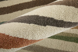 Eden Modern Abstract - Ivory/Brown/Blue