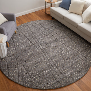 The Rug Corner Feizy Dering Modern Polka Dots - Gray/Tan/Taupe  