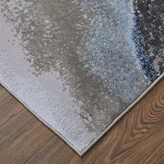 Gaspar Modern Abstract - Blue/Gray/White
