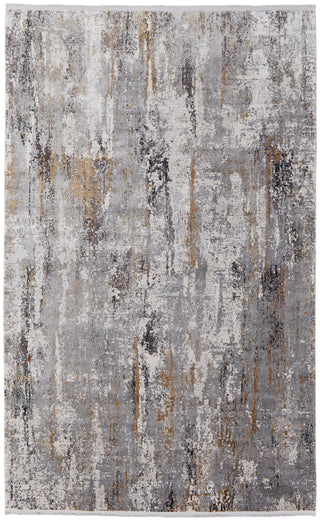 The Rug Corner Feizy Cadiz Modern Abstract - Ivory/Gray/Gold  
