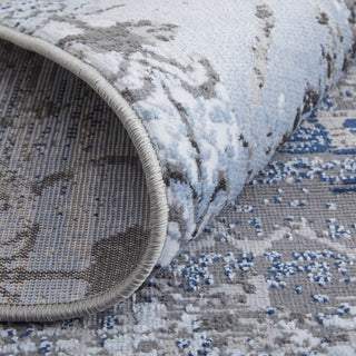 Gaspar Modern Damask - Blue/Gray/Taupe