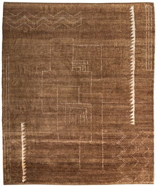 Agape Modern Abstract - Brown/Ivory