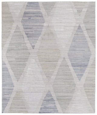 The Rug Corner Feizy Elias Modern Diamond - Ivory/Blue/Brown  Elias Modern Diamond - Ivory/Blue/Brown