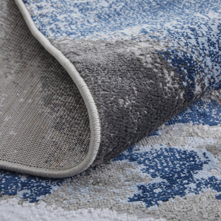 Gaspar Modern Abstract - Blue/Gray/White